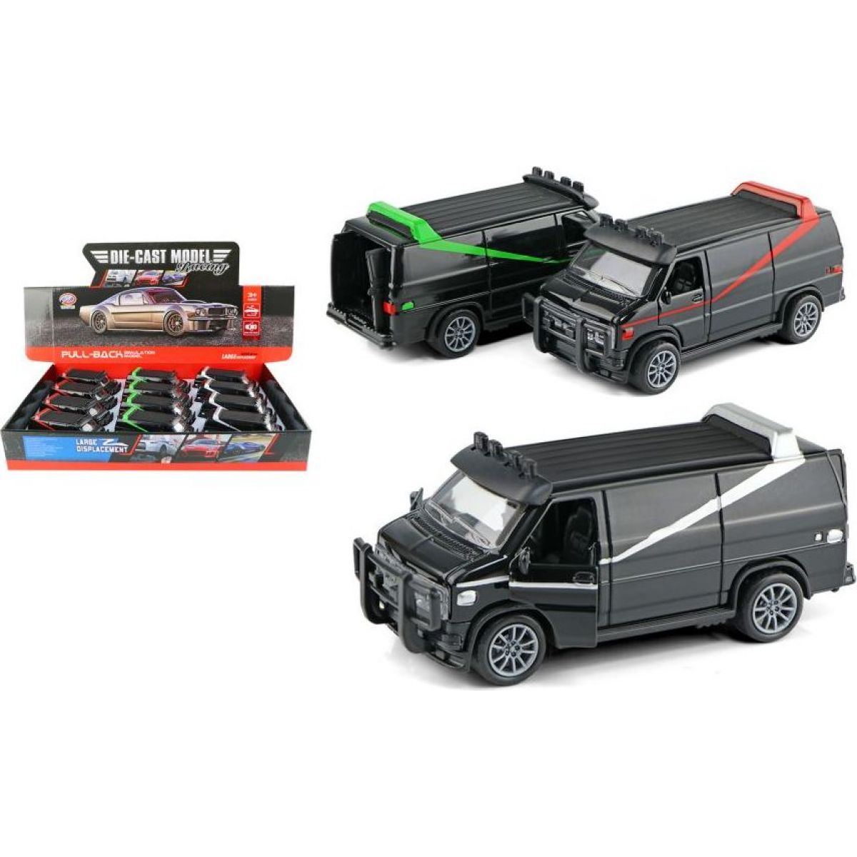 Alltoys Auto transportér (57) - bílo-černý