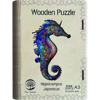 Epee Wooden puzzle Hippocampus Japonicus A3