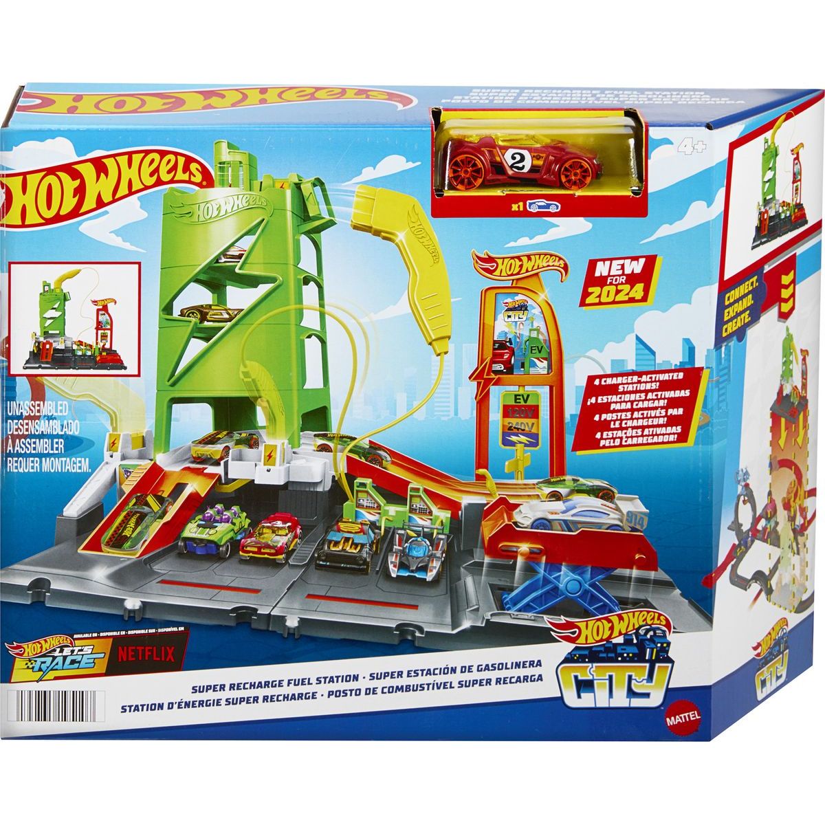 Mattel Hot Wheels City super nabíjecí stanice
