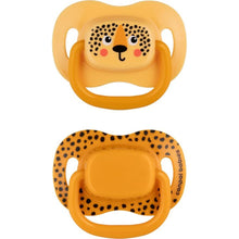 Canpol babies Set symetrických silikonových dudlíků BabiesBoo 6 - 18m 2 ks oranžový