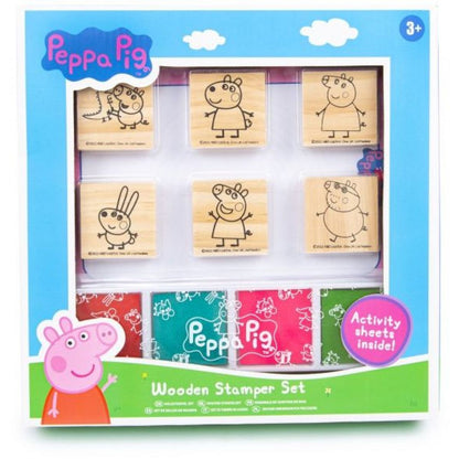 RMS Dřevěná sada razítek Prasátko Peppa