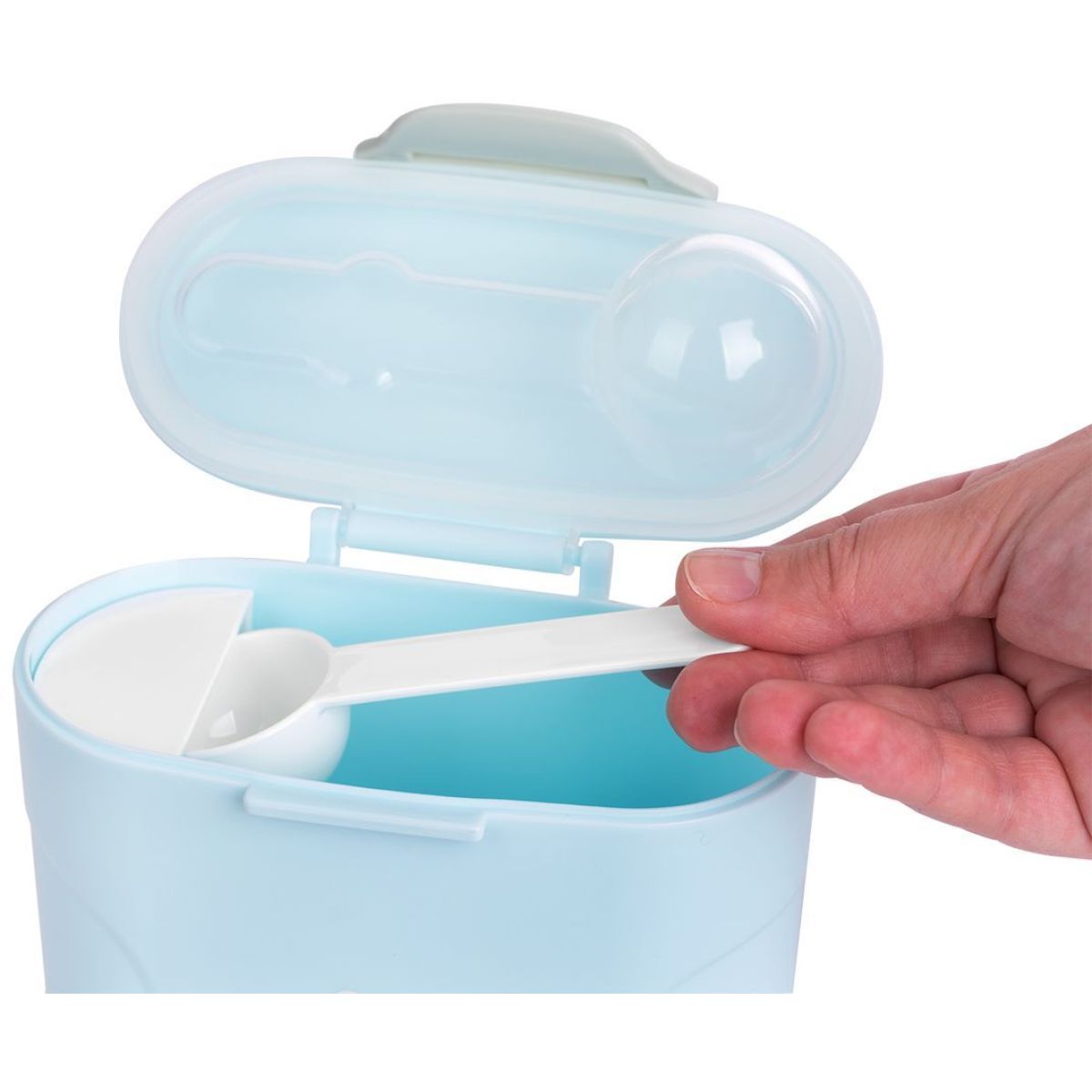 KikkaBoo Zásobník na sušené mléko s odměrkou 130g Blue