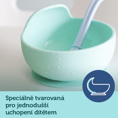 Canpol babies Silikonová miska s přísavkou 300 ml tyrkysová