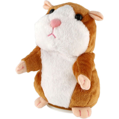 Teddies Plyšový křeček Mireček opakující věty 18 cm