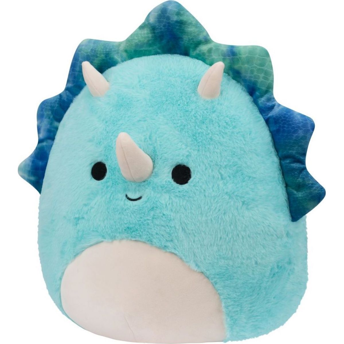 Squishmallows Fuzz-A-Mallows Triceratops - Malik, 30 cm