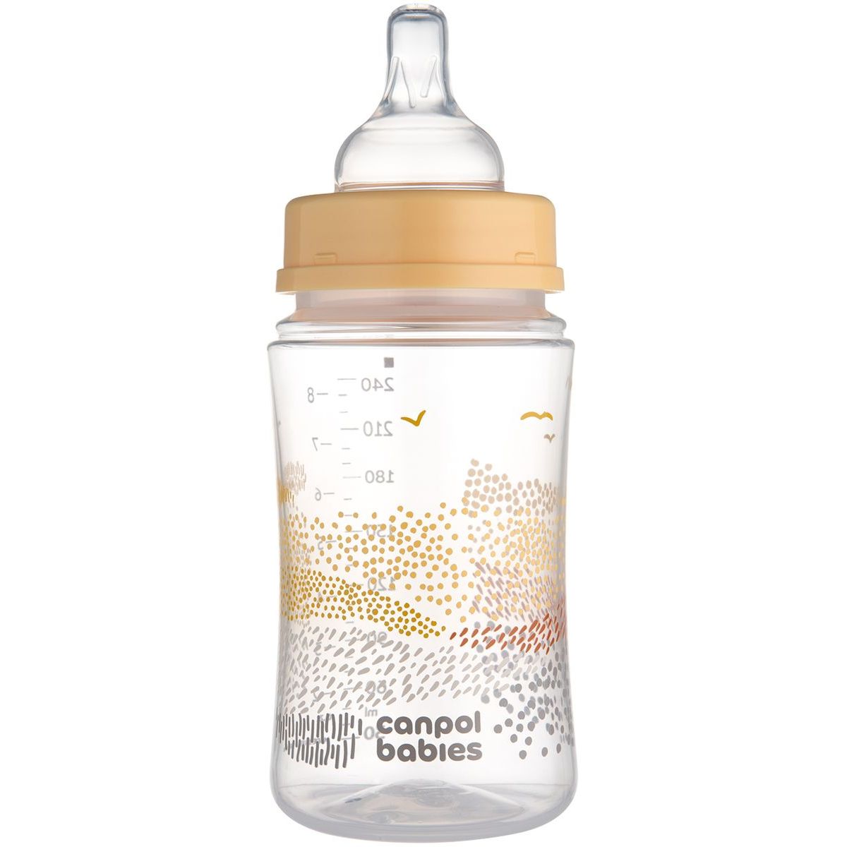 Canpol babies Antikoliková lahev EasyStart Mountains 240 ml béžová