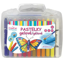 Sparkys CreaFun - Pastelky gelové 3v1 omyvatelné - sada 24 ks + štětec