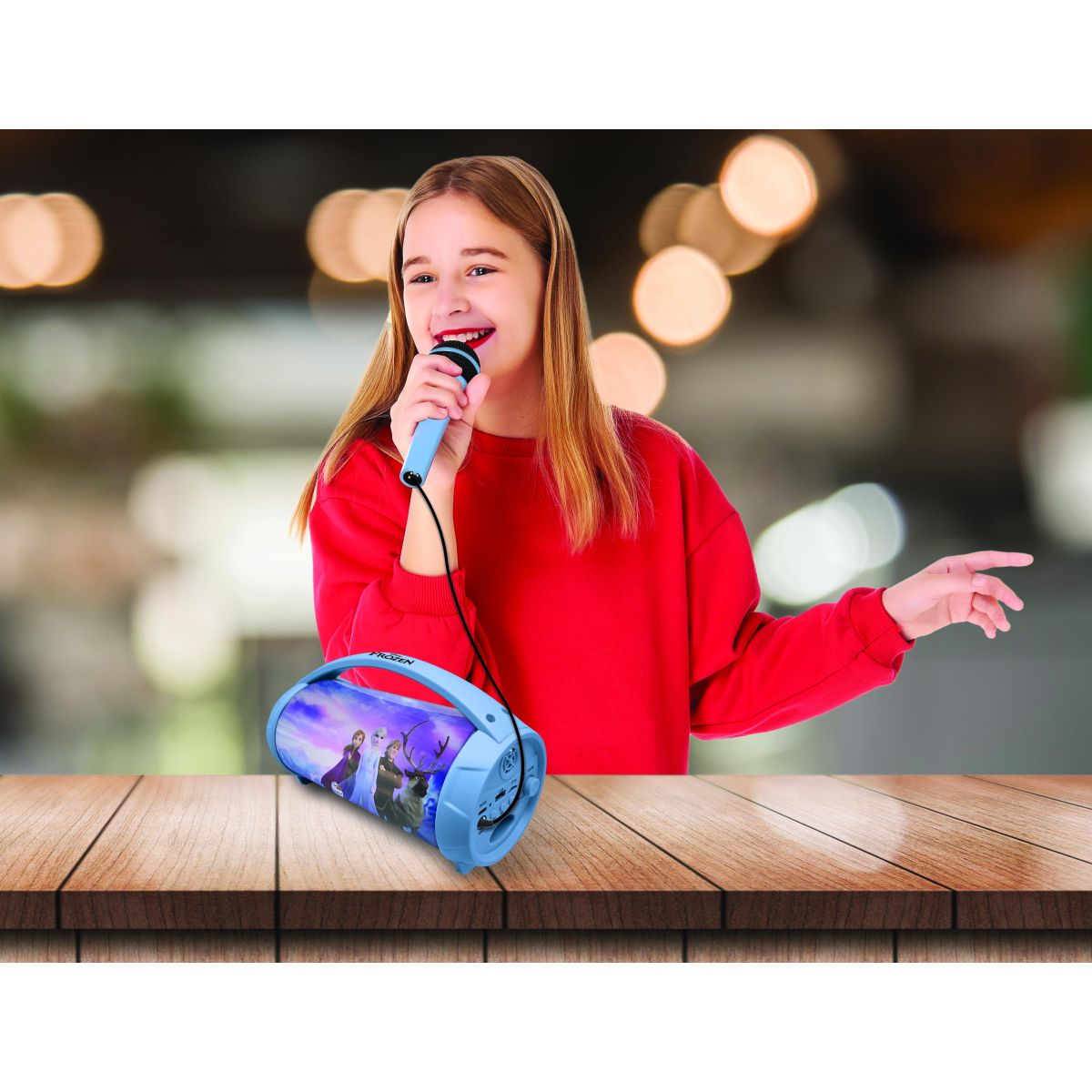 Lexibook Bluetooth reproduktor Frozen s mikrofonem svítící