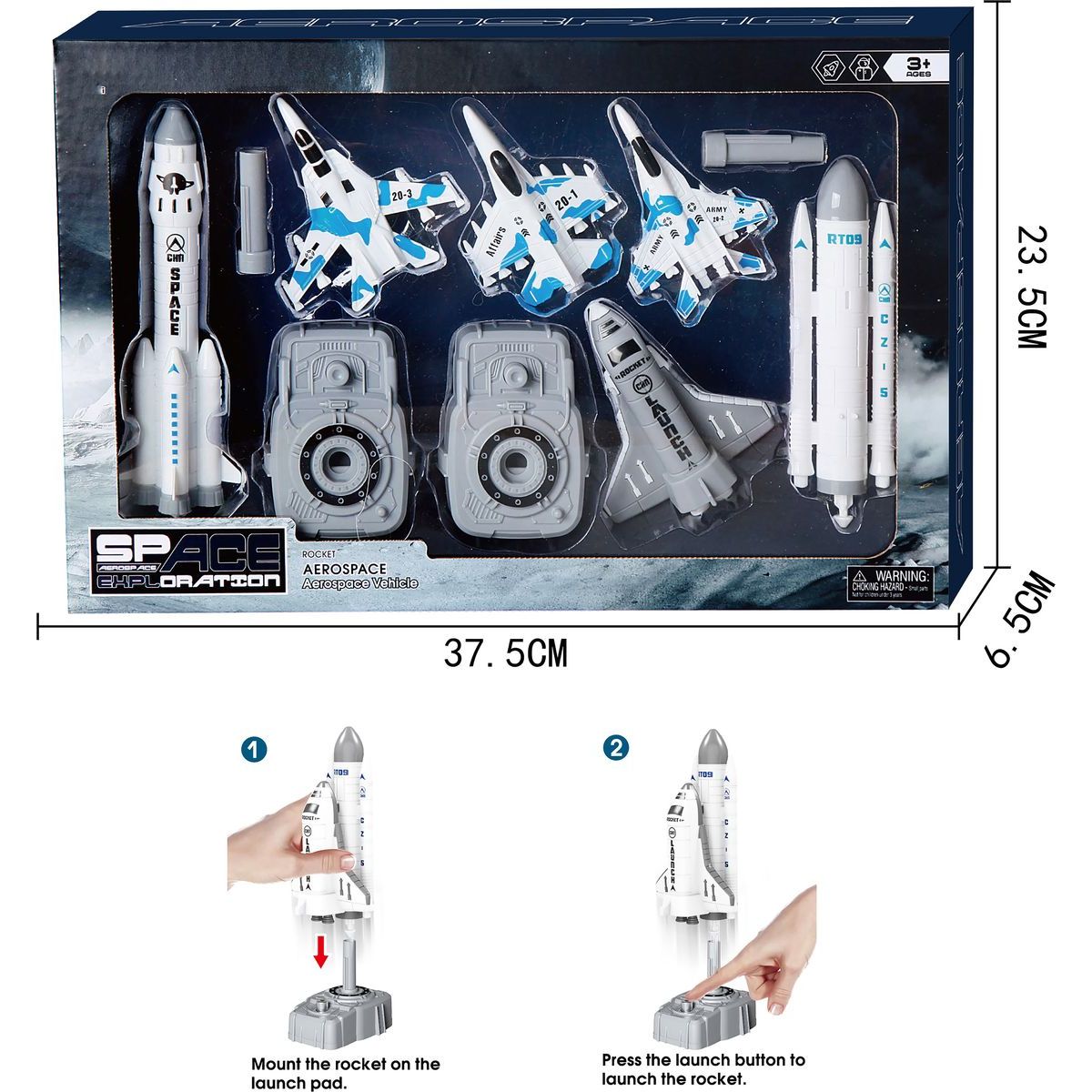 Wiky Raketa s odpalovací plošinou 17,5 cm set