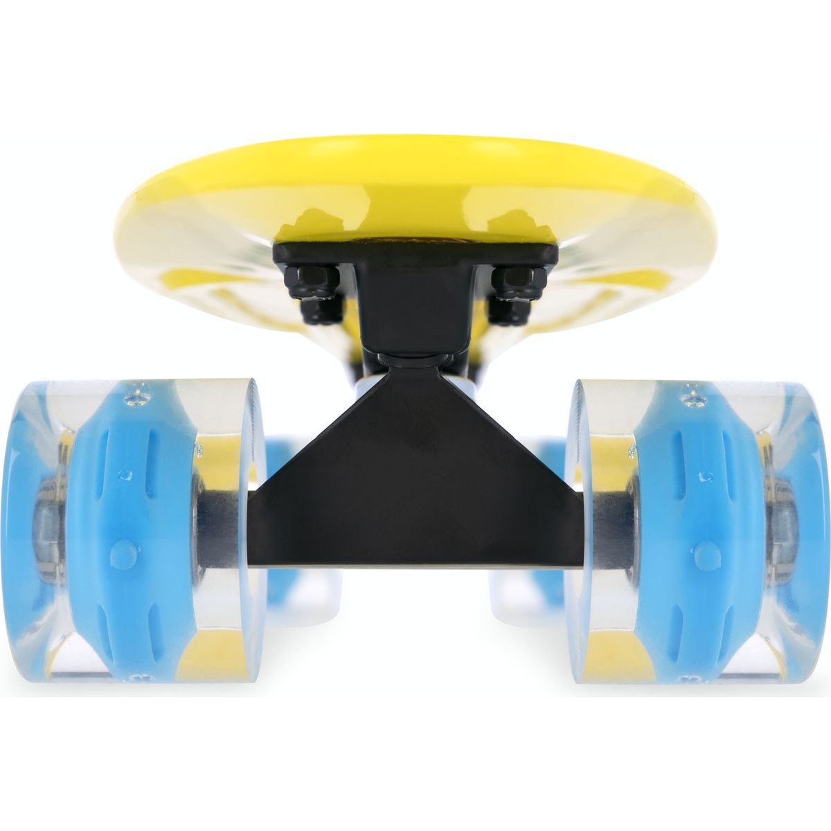 Fish Pennyboard se svíticími LED kolečky, žlutý