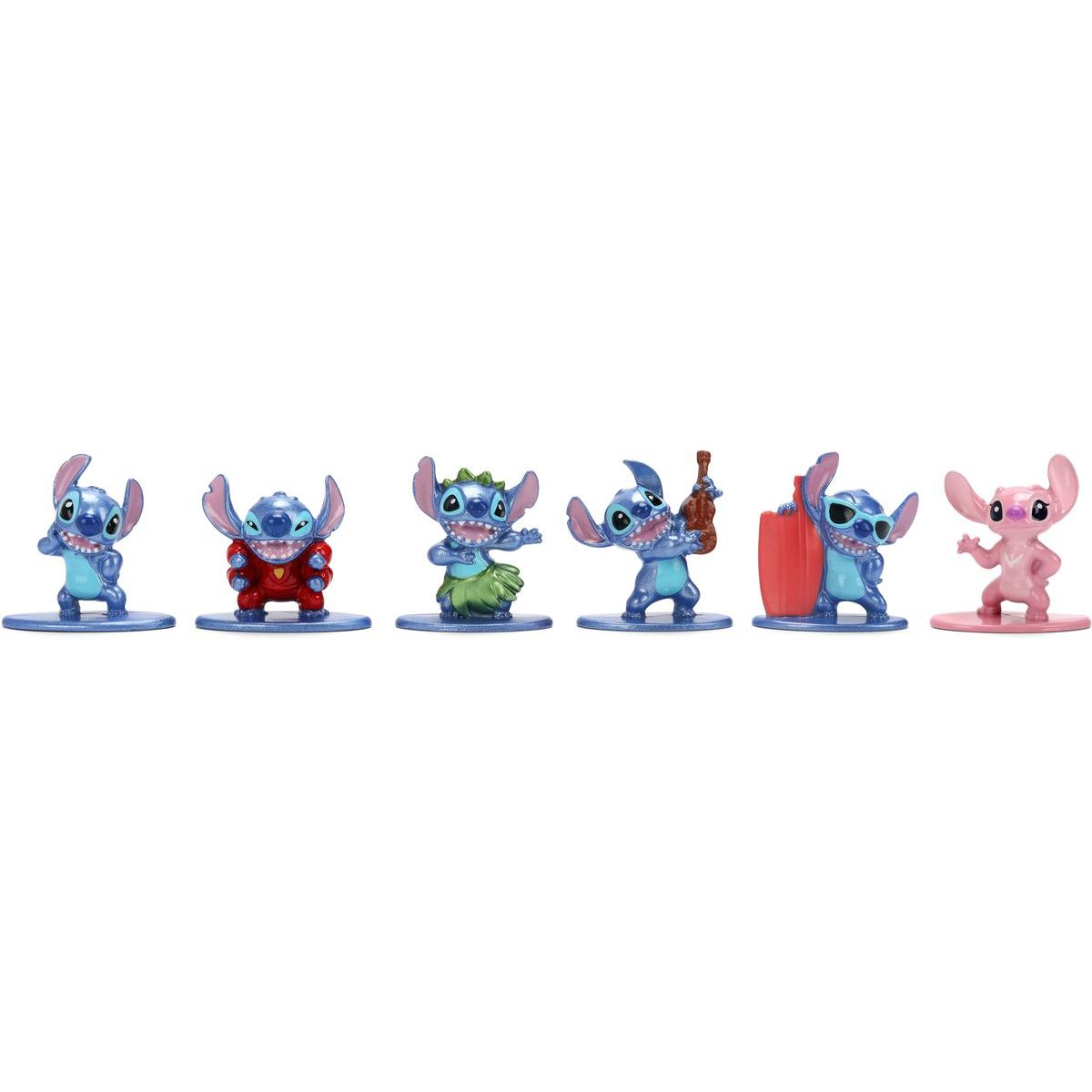 Jada Stitch Kovové sběratelské nanofigurky 1,65 palce sada 6 ks