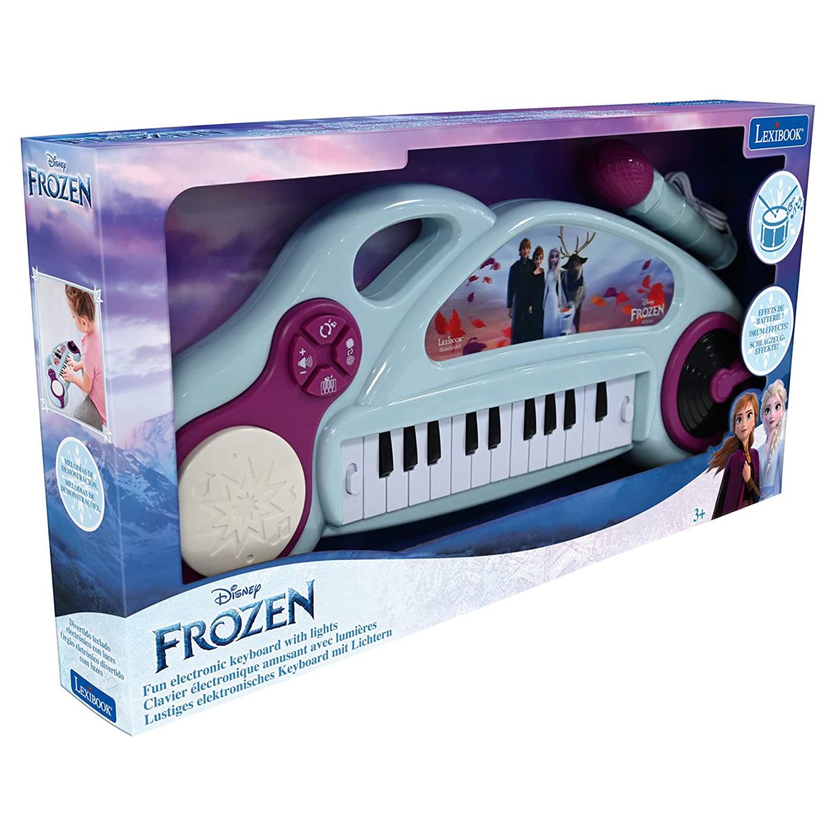 Lexibook Elektronické klávesy Frozen s mikrofonem 24 kláves