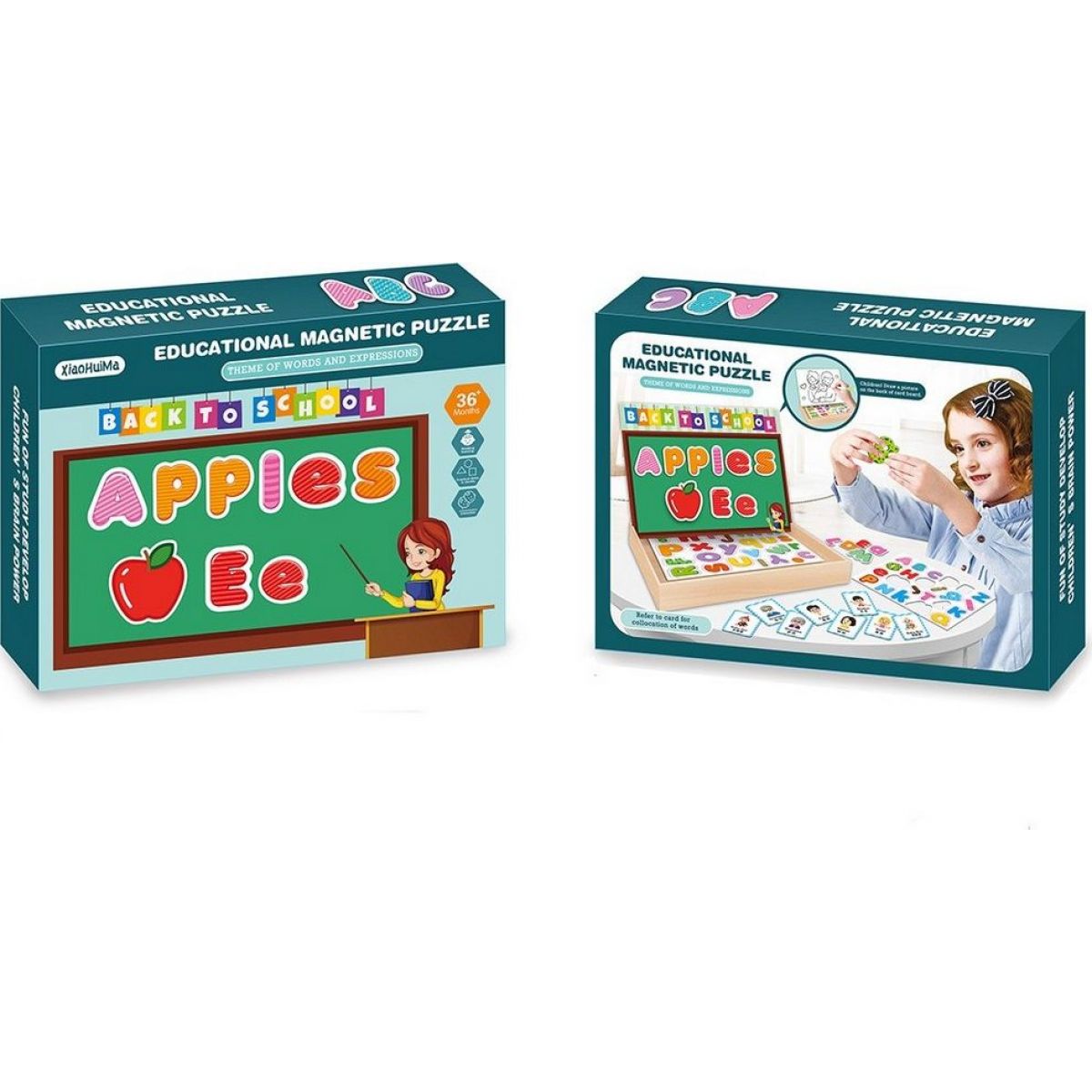 Puzzle magnetické abeceda 28 cm