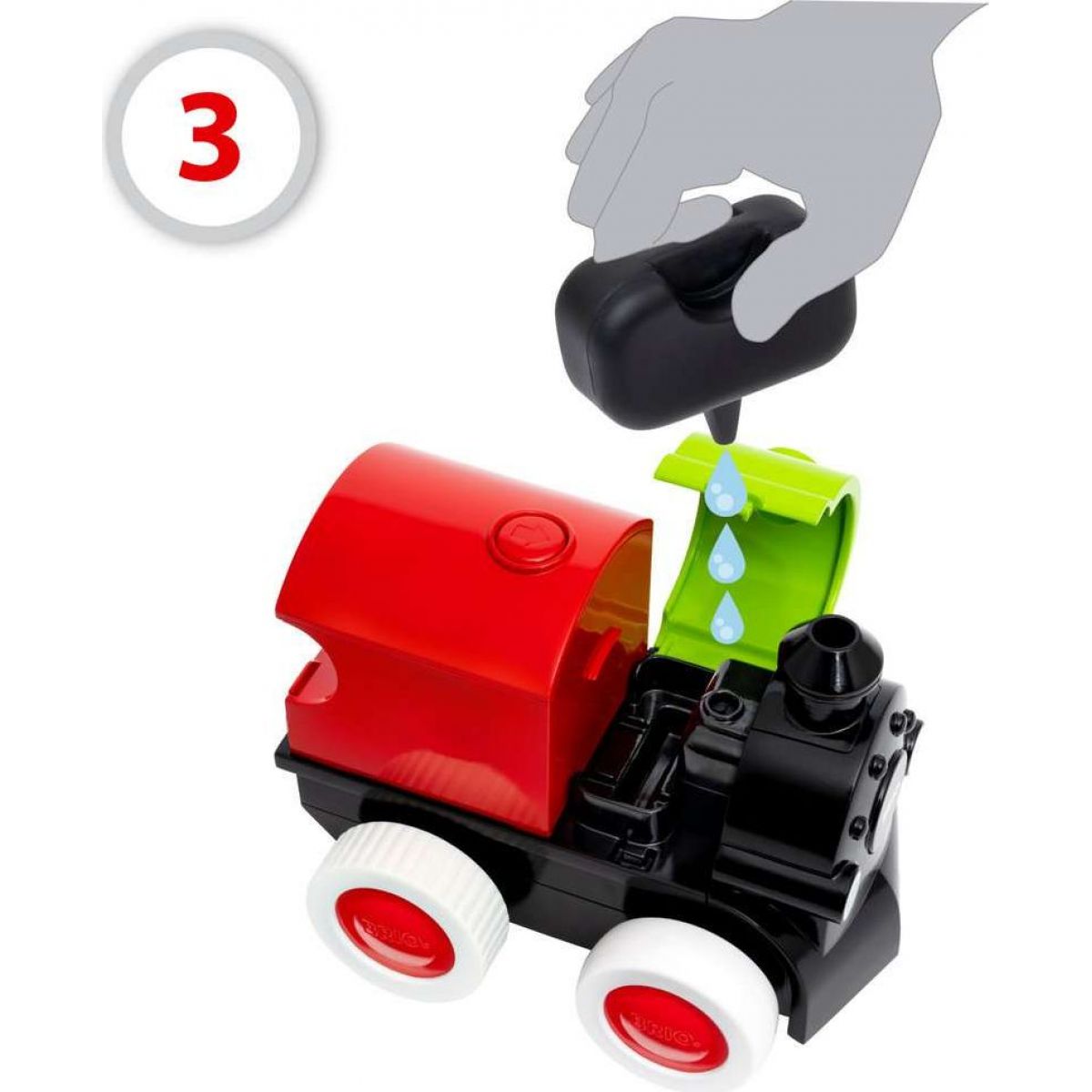 BRIO herní set 30411 Parní vláček Steam & Go