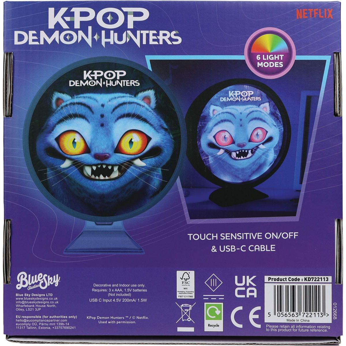 Bluesky K-pop Demon Hunters Světlo měnící Derpy