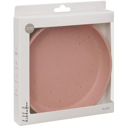KikkaBoo Talíř Platinum Silicone Blush