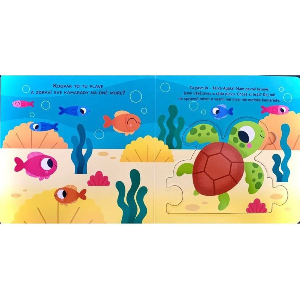 SUN Čti a skládej puzzle: Zvířátka v moři