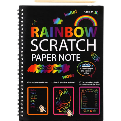 Teddies Škrabací notes duhový 10 listů