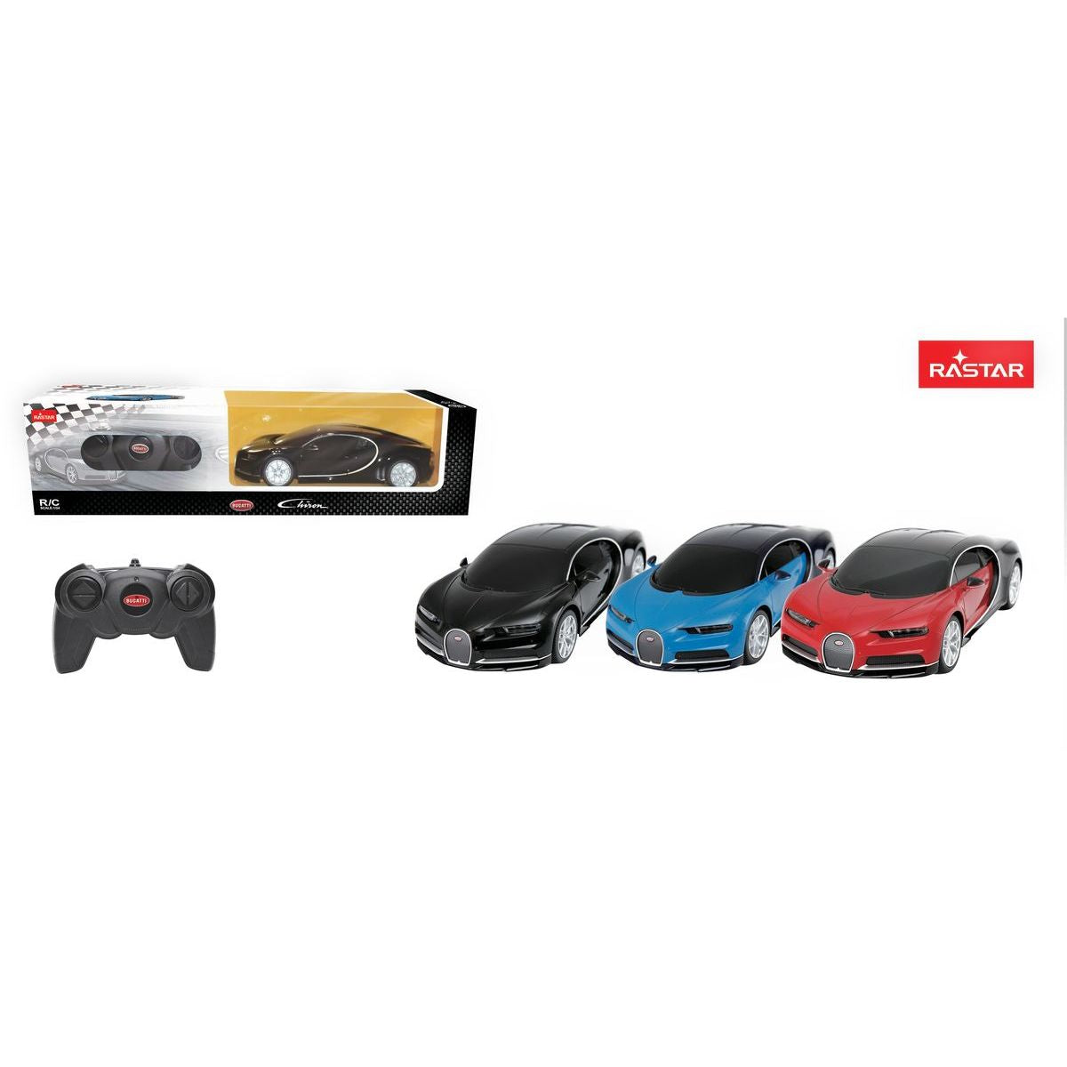 Rastar RC auto 1 : 24 Bugatti Chiron - modré