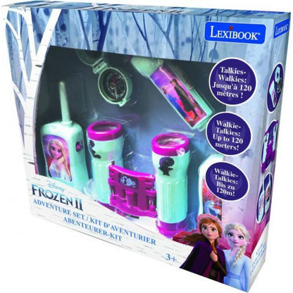 Lexibook Set Frozen vysílačky, dalekohled, baterka