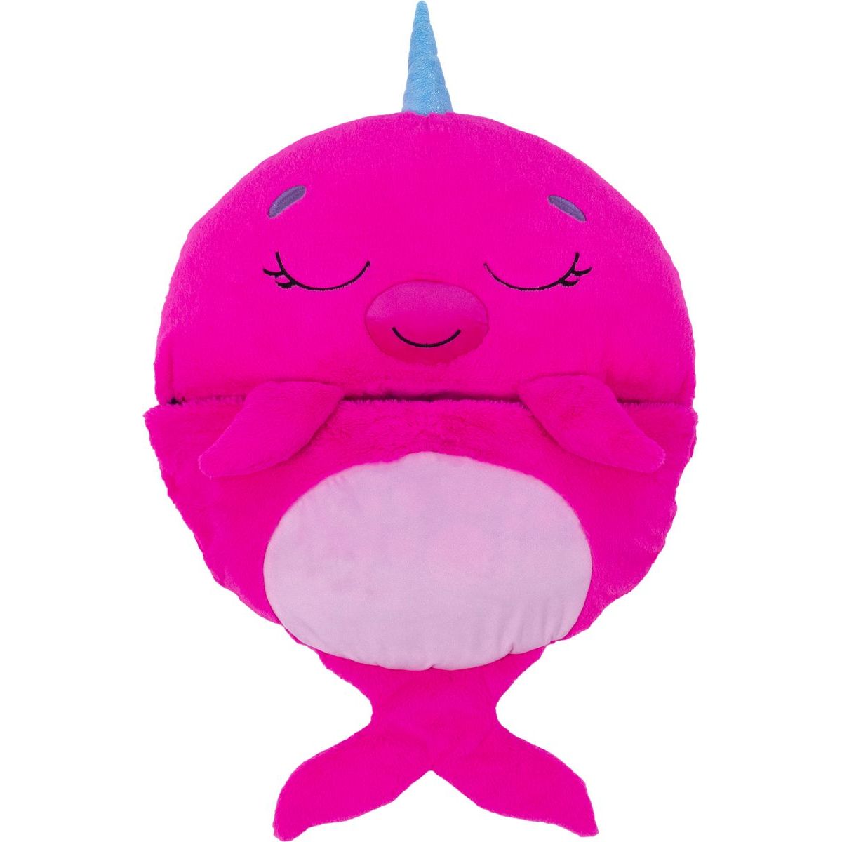 Happy Nappers spacáček usínáček růžový narval Nelli 135 cm