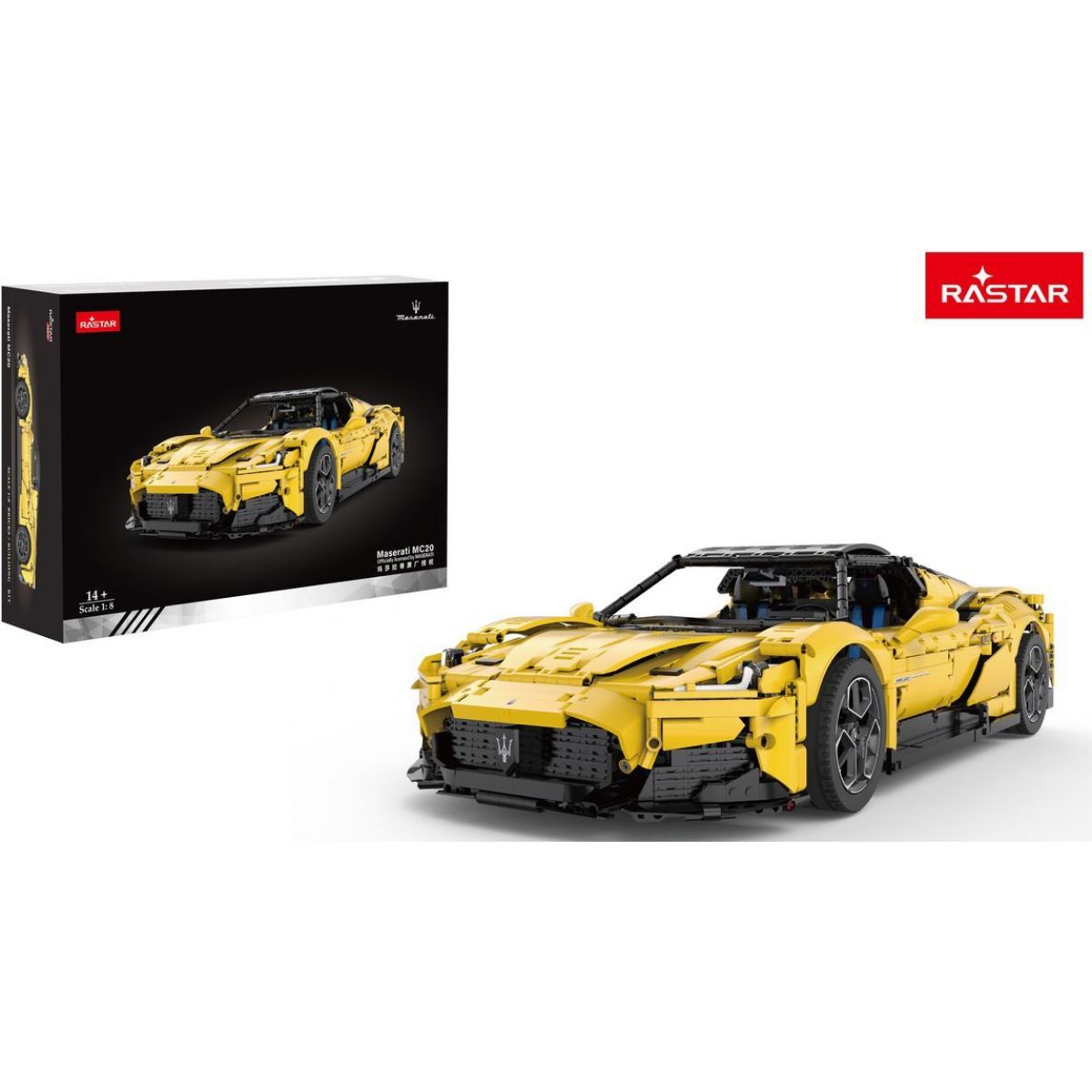 Rastar 1 : 8 Maserati MC20 Stavebnice žluté