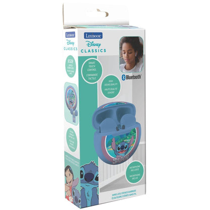 Lexibook Bluetooth sluchátka do uší Stitch s vestavěným mikrofonem