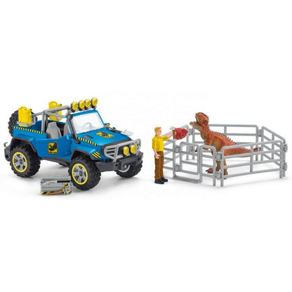 Schleich 41464 Terénní vůz s venkovním výběhem pro dinosaura