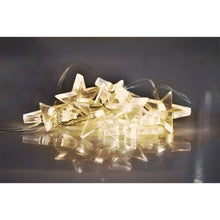 LED vánoční řetěz, hvězdy, 1,5 m, 10 LED, 2 x AA, teplé světlo