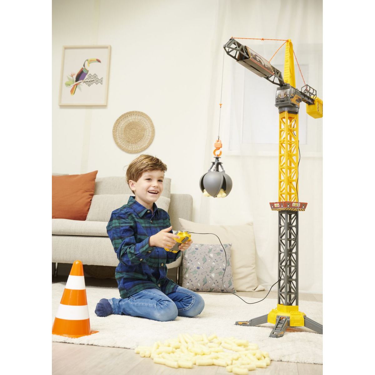 Dickie Jeřáb Mighty Crane 110 cm, na kabel