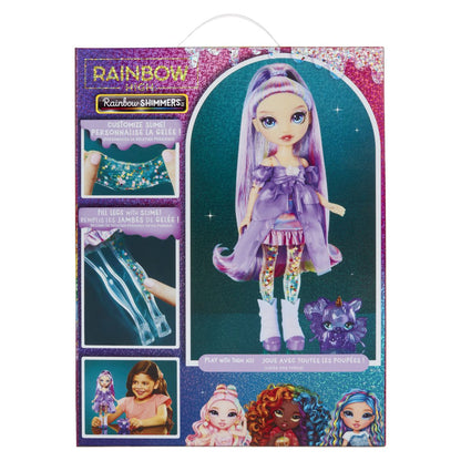 Rainbow High Panenka se slizem a třpytkami - Violet (purple)