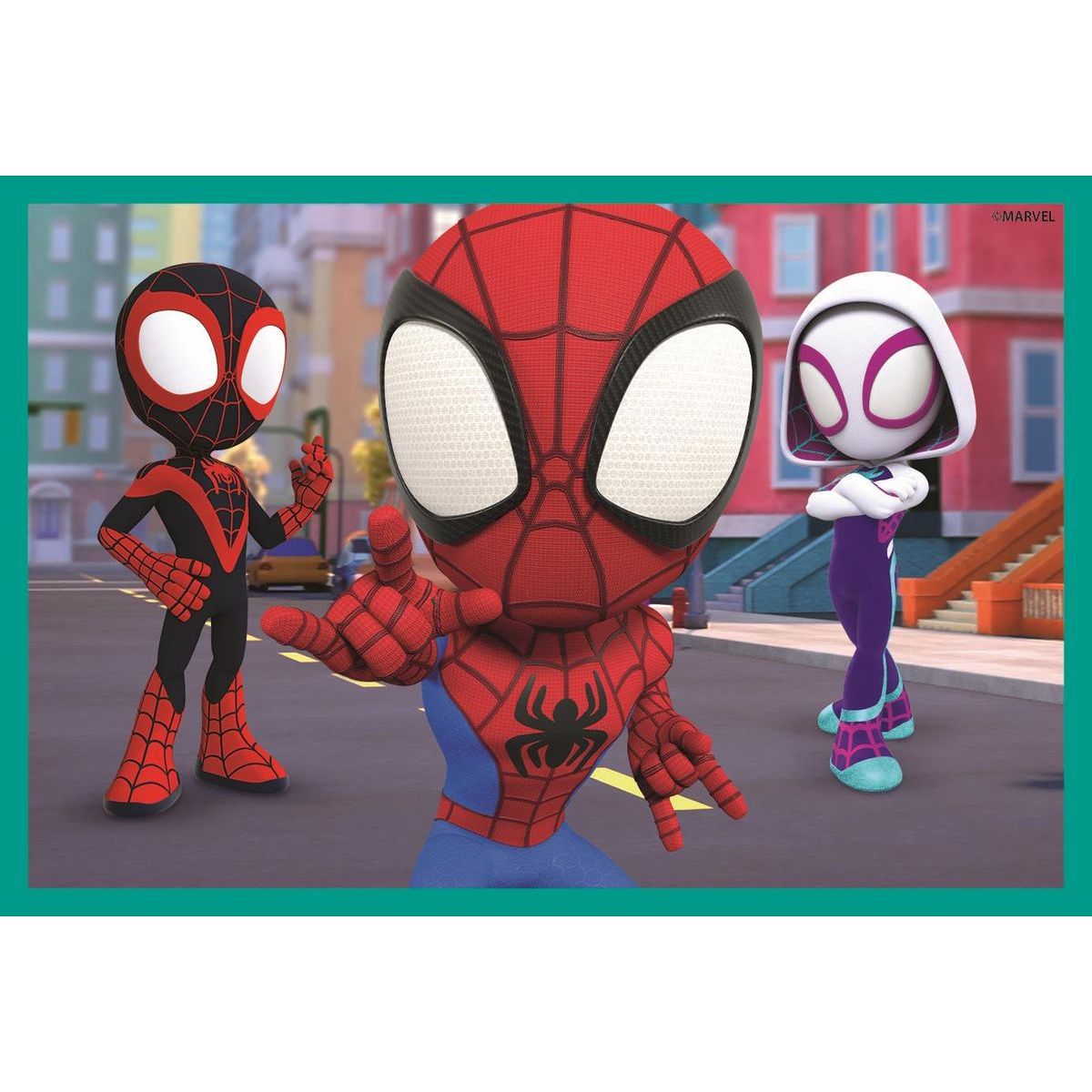 Clementoni Obrázkové kostky 6 ks Spidey and his amazing friends