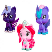 Figurka galaktického jednorožce Crystalverse tm. fialová