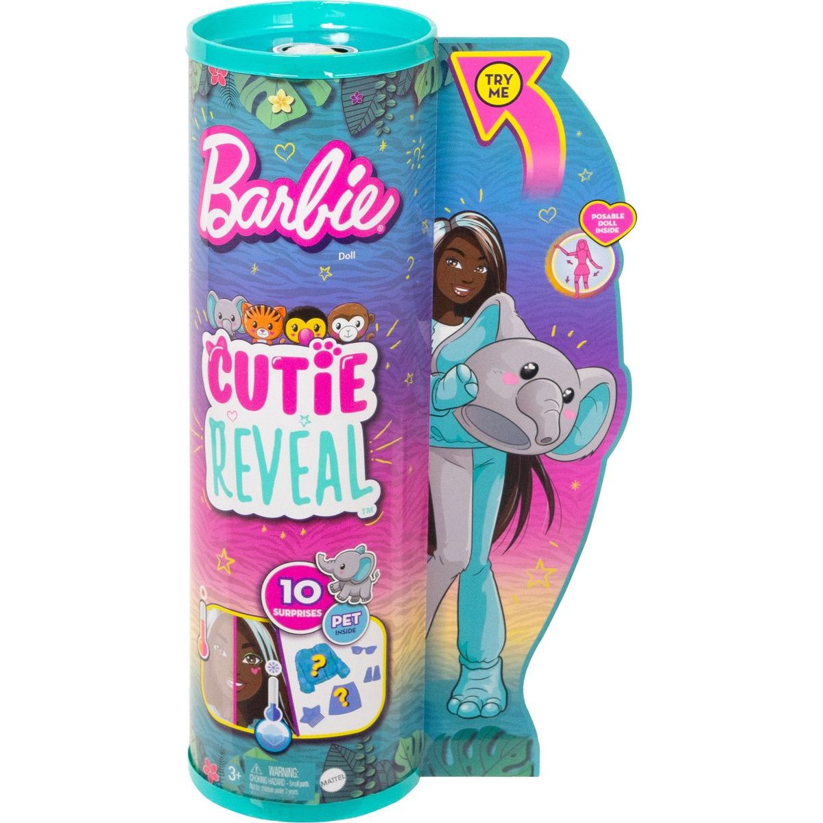 Mattel Barbie Cutie Reveal Barbie džungle slon 29 cm