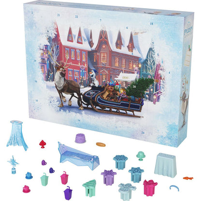 Mattel Frozen Adventní kalendář s malými panenkami 2024 - Poškozený obal