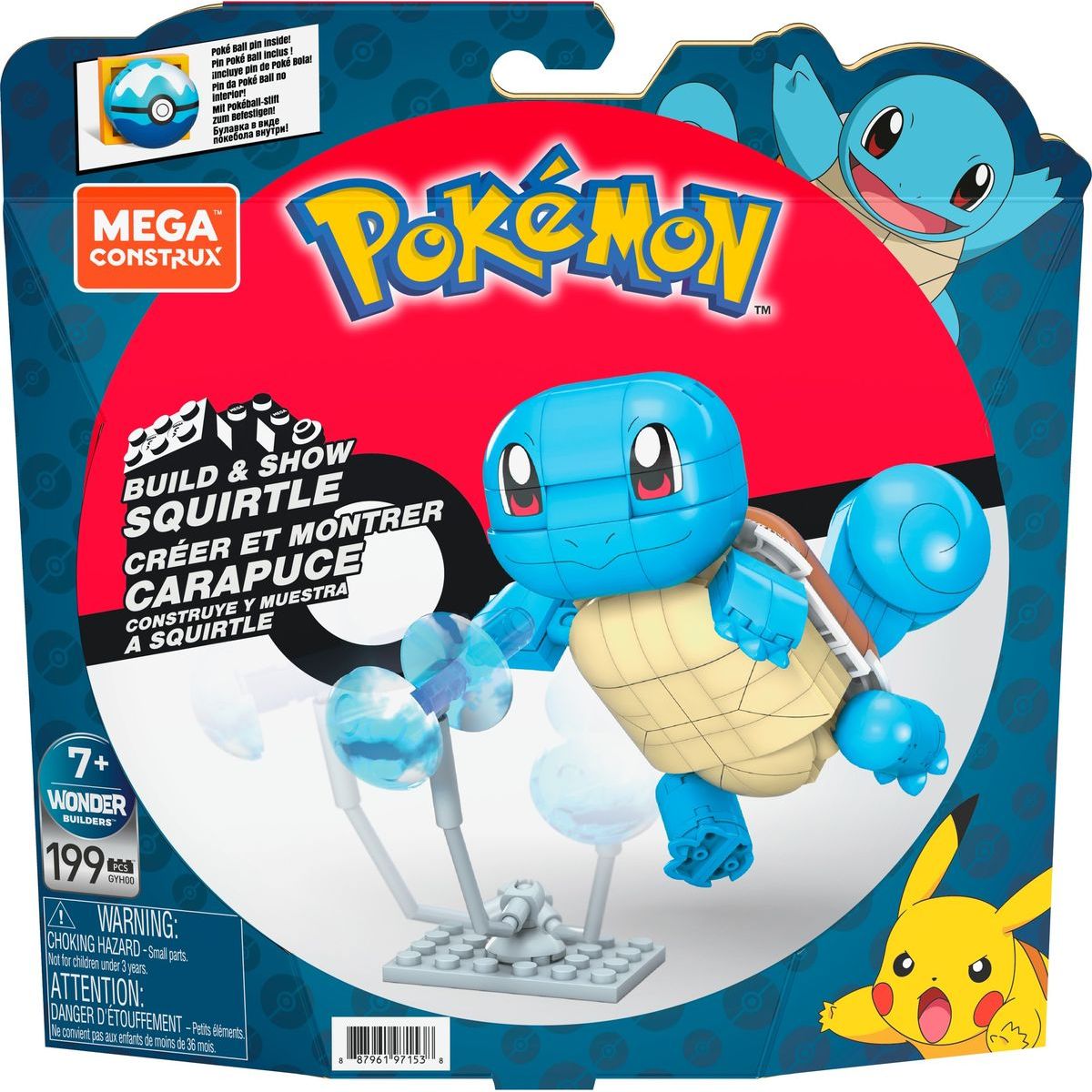 Mega Construx Postav a vystav si Pokémona Squirtle 10 cm