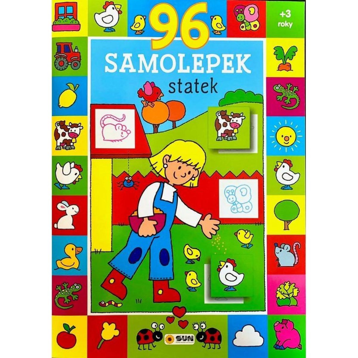 Statek 96 samolepek, kniha pro nejmenší