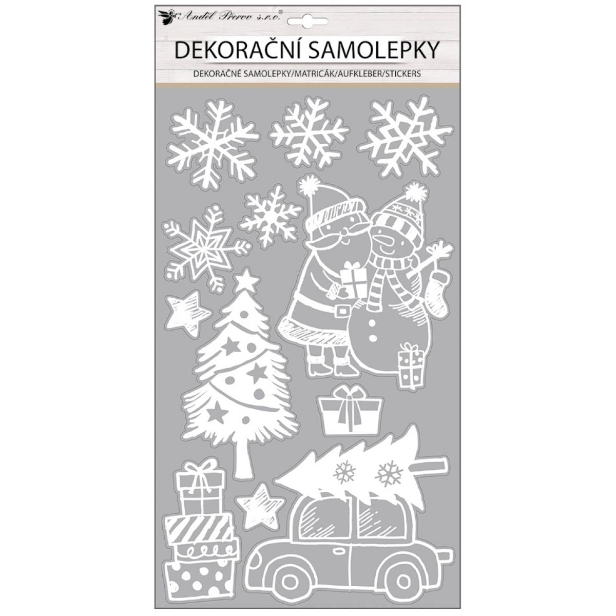 Samolepka auto s glitry 24 x 47 cm