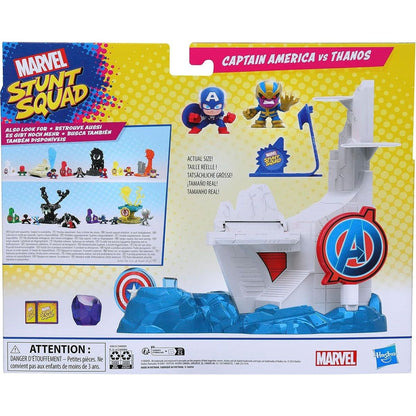 Hasbro Marvel Stunt Squad Smashin Heroes Captain America vs. Thanos