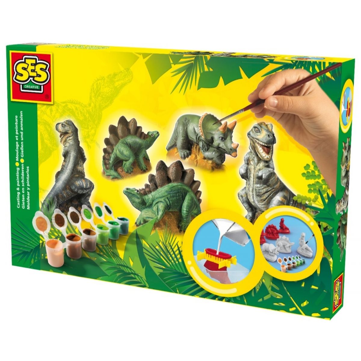 SES Sádrový trojkomplet Dinosauři