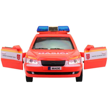 MaDe Hasičské osobní auto s českým hlasem, CZ box, 24cm