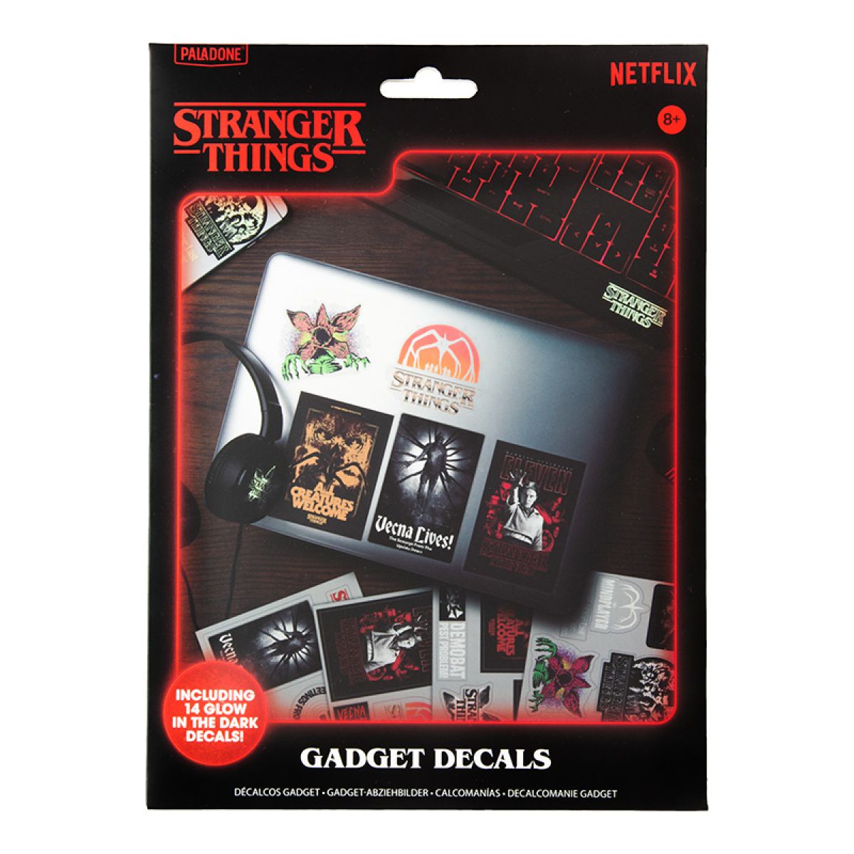 Stranger Things samolepky svítící