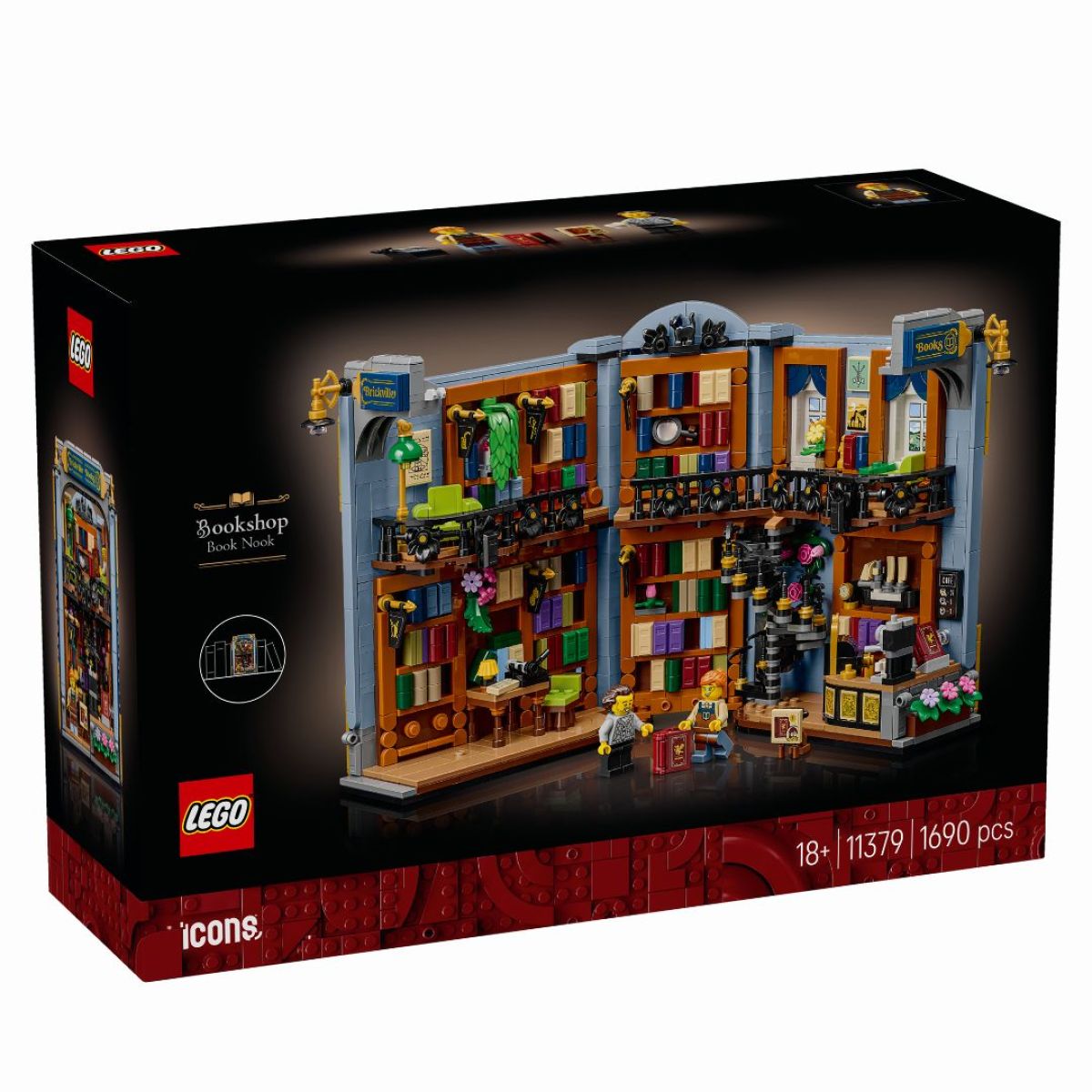 LEGO® 11379 ICONS Knižní zarážka: Knihkupectví