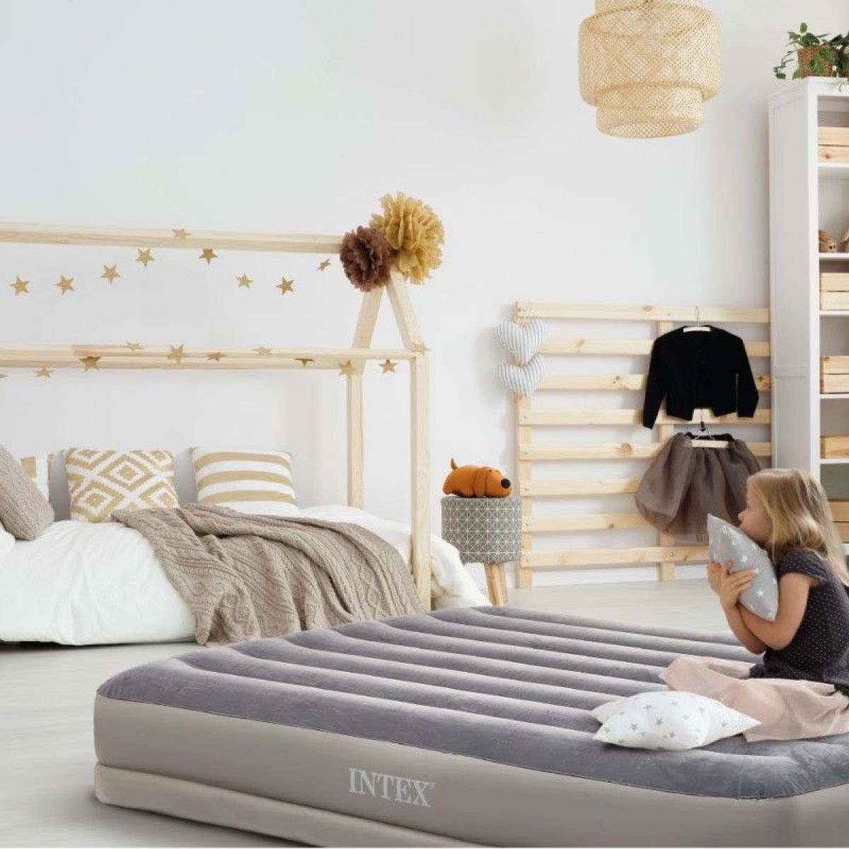 Intex 64114 Nafukovací postel Dura-Beam Prestige Queen Mid Rise - Poškozený obal