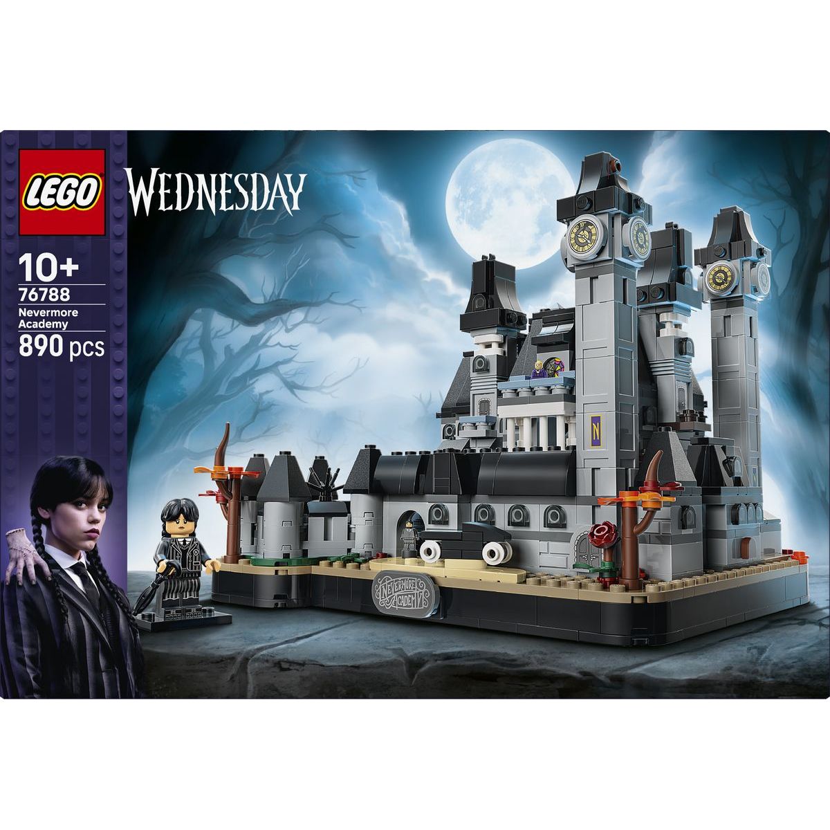 LEGO® Wednesday 76788 Akademie Nevermore - stavebnice s 890 dílky