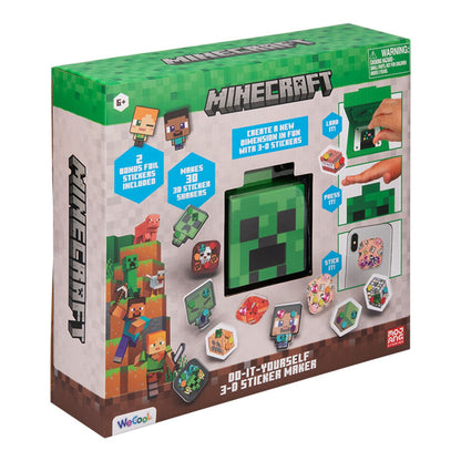 Paladone Minecraft 3D sada na výrobu samolepek - Poškozený obal
