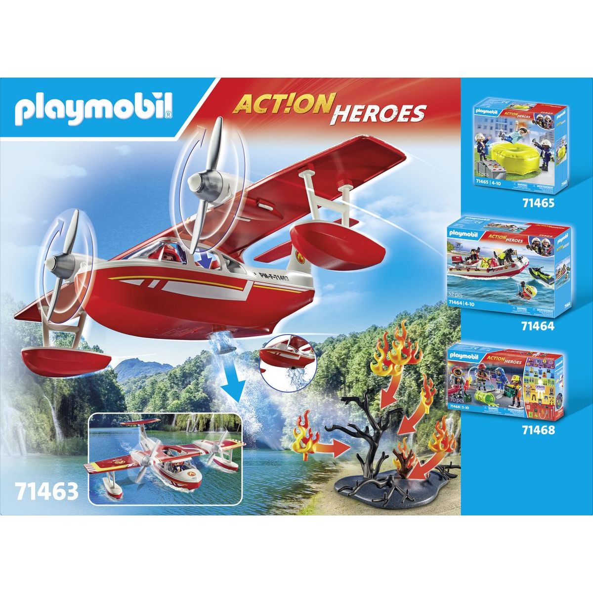 PLAYMOBIL® 71463 Hasičský letoun s hasicí funkcí