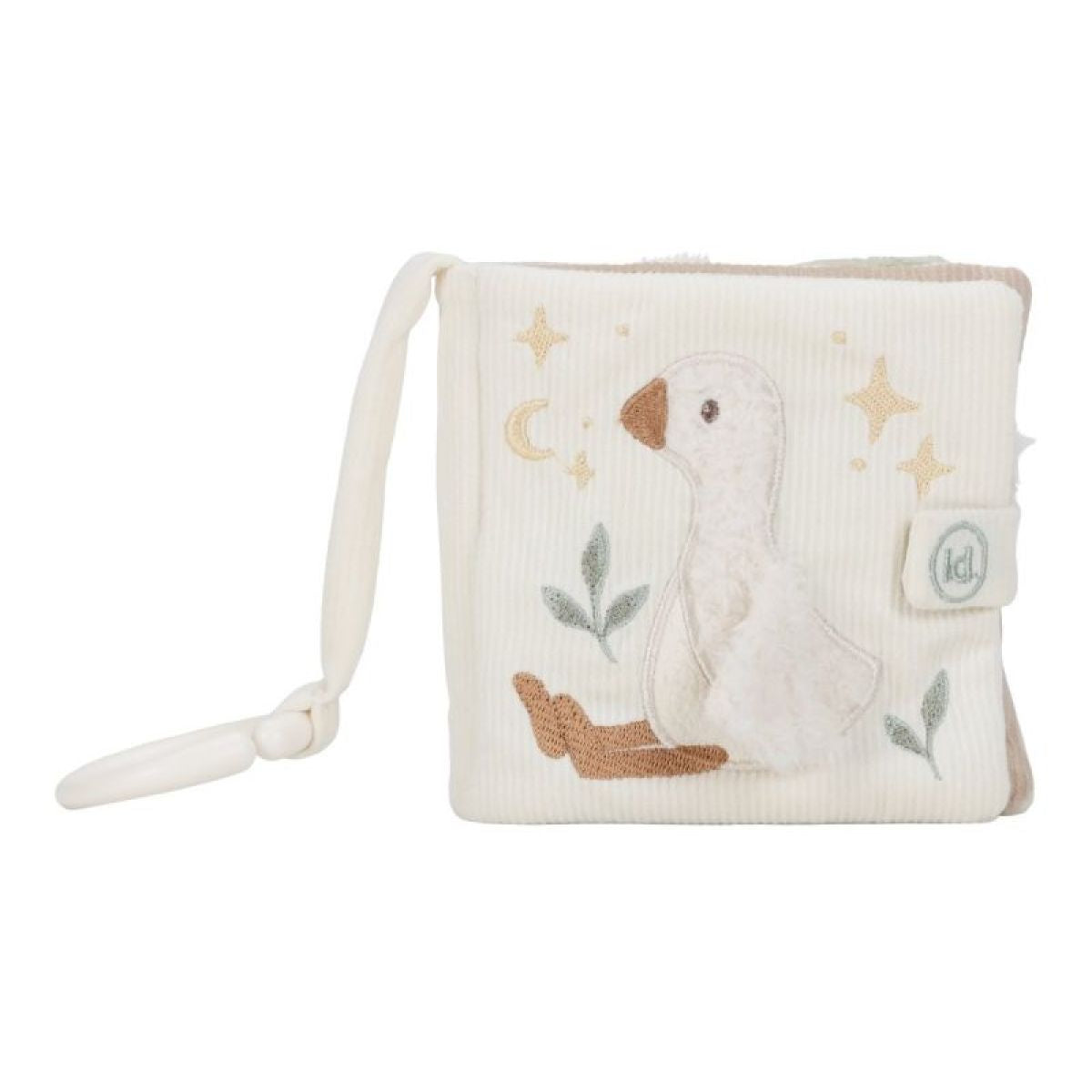 Little Dutch Závěsná textilní knížka s aktivitami Newborn Naturals