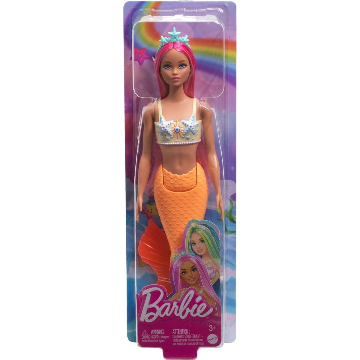 Mattel Barbie Pohádková mořská panna - žlutá