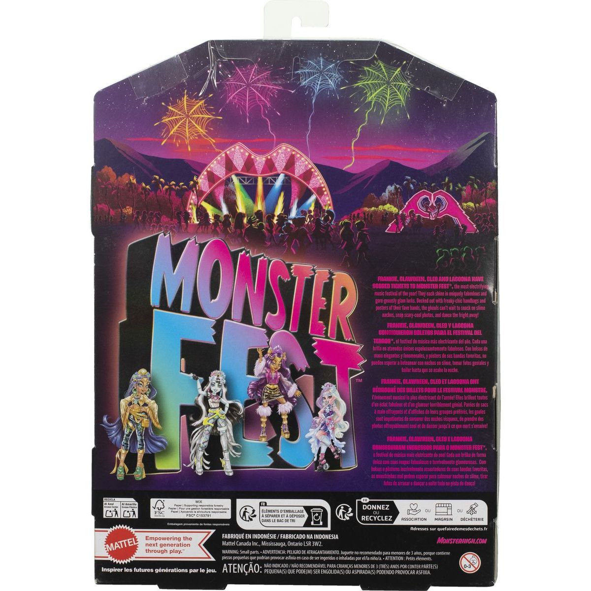 Monster High Monster Fest panenka Lagoona - Poškozený obal